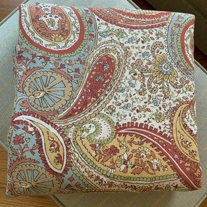 Pottery Barn Harper paisley king sized duvet cover.
